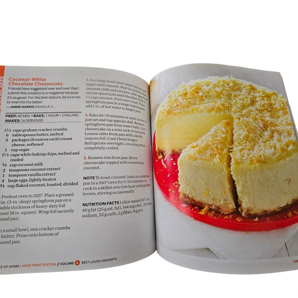 Taste‎ of Home Best-Loved Desserts Cookbook EZ-Read Large Print 2016